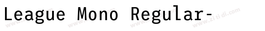 League Mono Regular字体转换